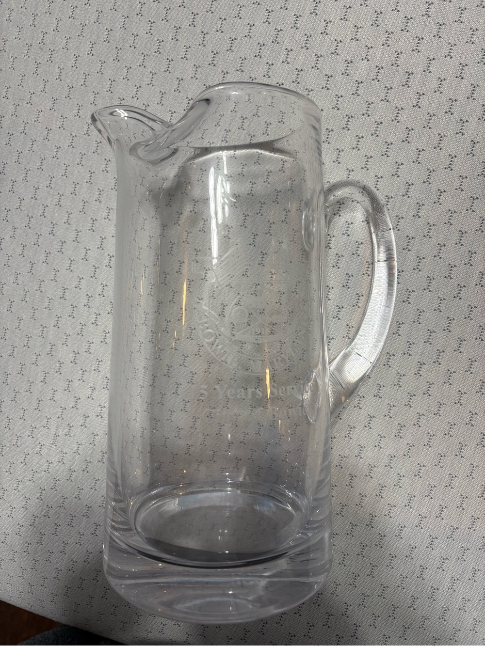 Clear Glass Pitcher with Handle - Clear